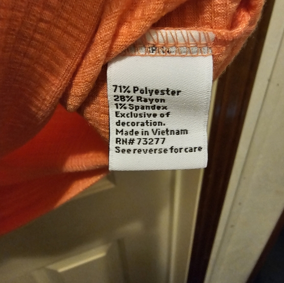 NWT Nine West Coral Flutter Sleeve Top - XXL - Picture 6 of 7